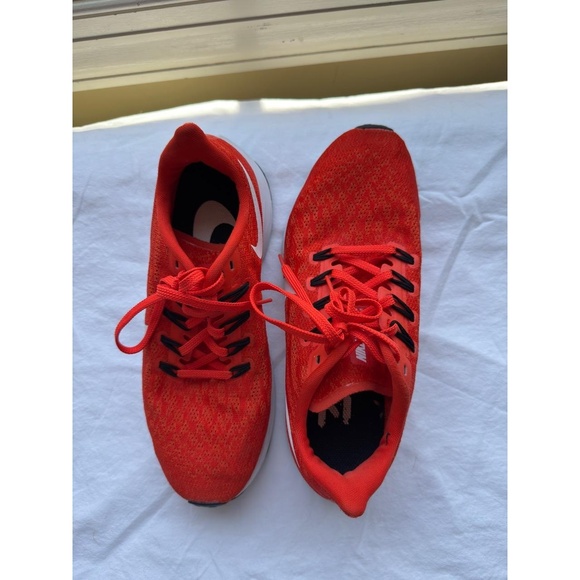 Nike Sneakers Womens 7.5 Orange White Running Shoes Zoom Pegasus‎ 36 Lightweight - Picture 4 of 12